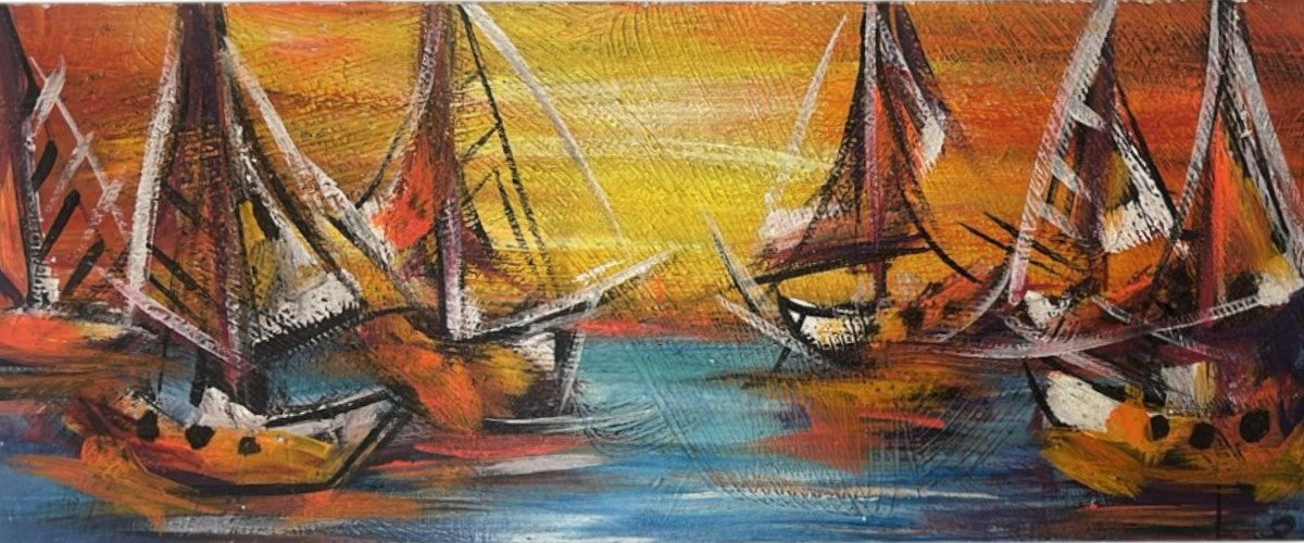 Veleros al atardecer