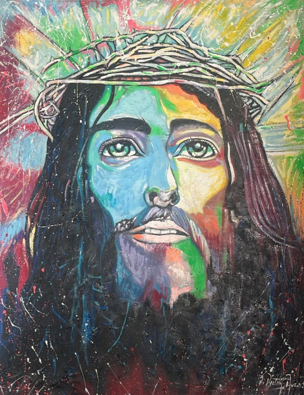 Cristo policromado (expresionista)