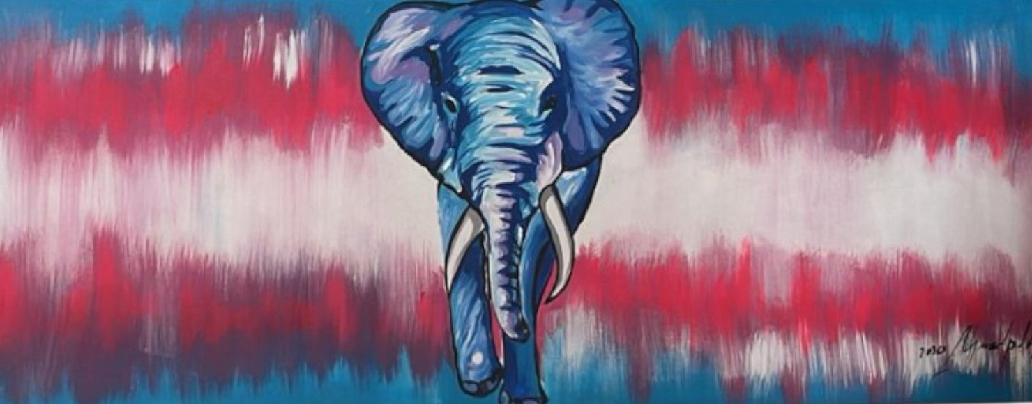Elefante azul