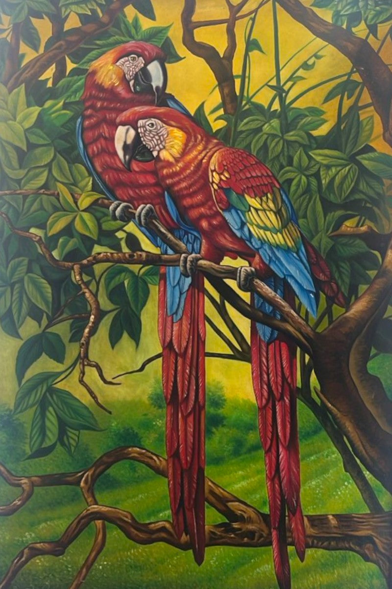 Pareja de guacamayas